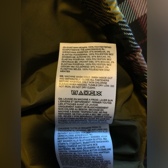 The North Face Ripstop Wind Hooded Jacket Hoodie Plaid Men's Size Small  - NWT - Picture 12 of 13